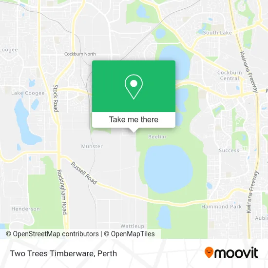 Mapa Two Trees Timberware
