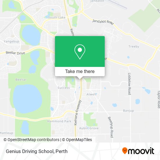 Mapa Genius Driving School