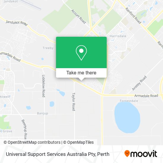 Universal Support Services Australia Pty map
