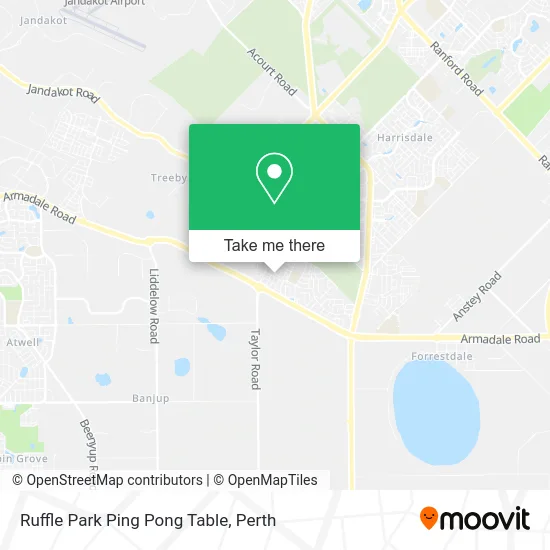 Mapa Ruffle Park Ping Pong Table