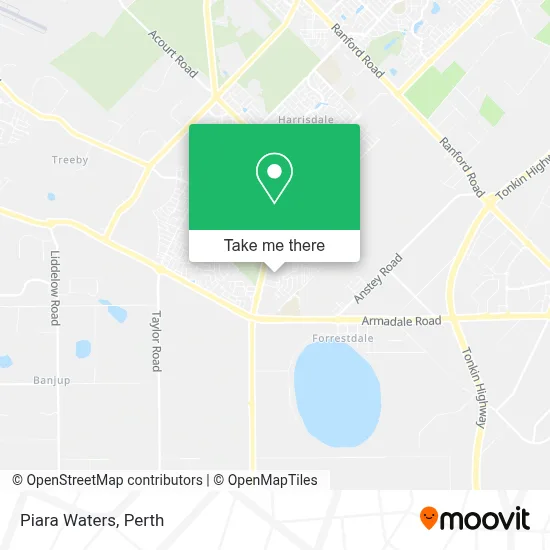Mapa Piara Waters
