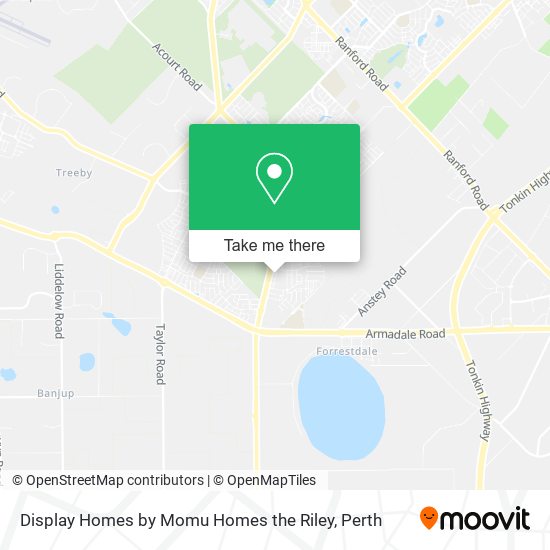 Display Homes by Momu Homes the Riley map