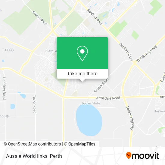 Mapa Aussie World links