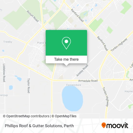 Phillips Roof & Gutter Solutions map