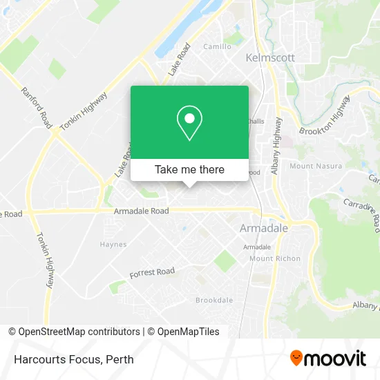 Mapa Harcourts Focus