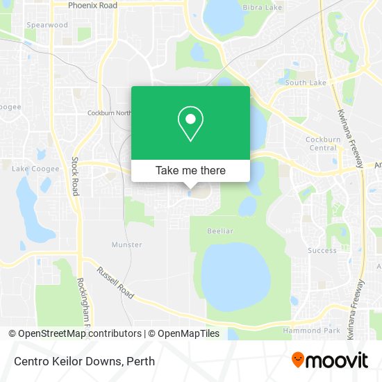 Centro Keilor Downs map