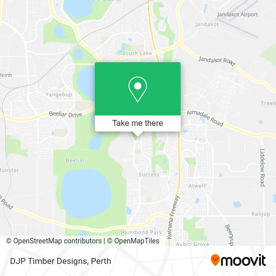 Mapa DJP Timber Designs