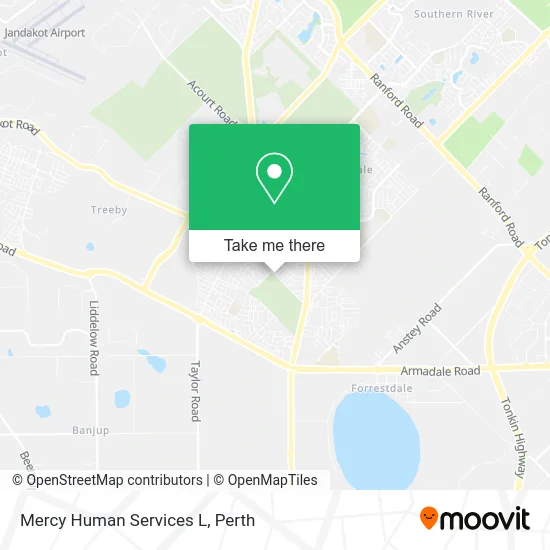 Mapa Mercy Human Services L