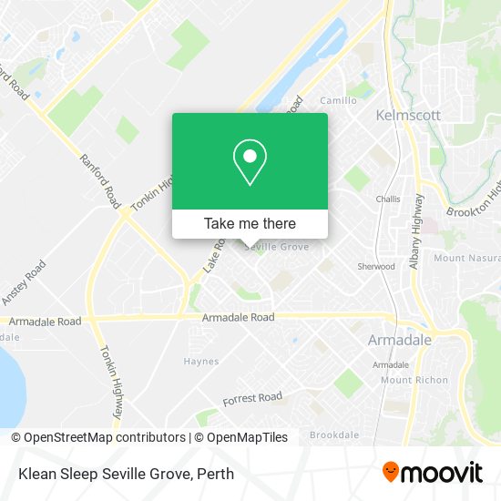 Klean Sleep Seville Grove map