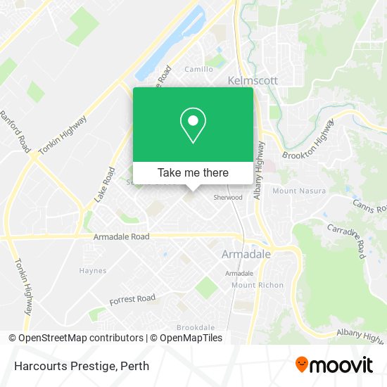 Harcourts Prestige map