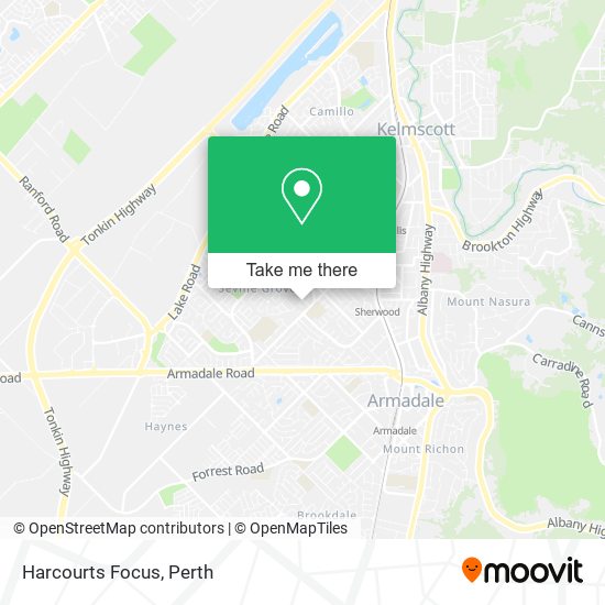 Mapa Harcourts Focus