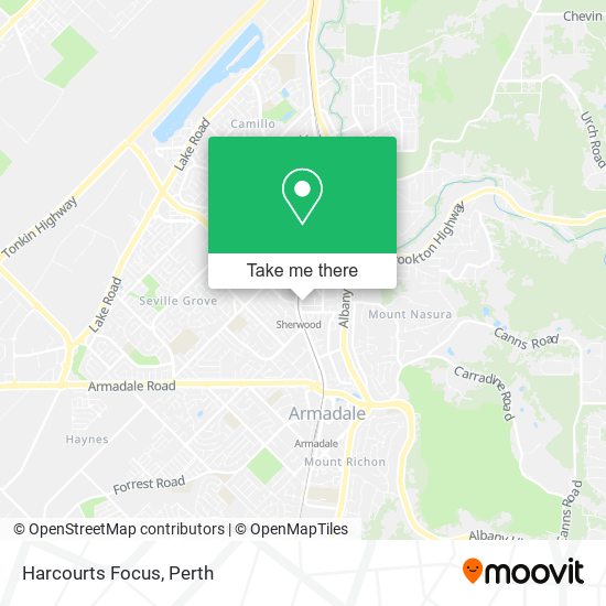 Mapa Harcourts Focus