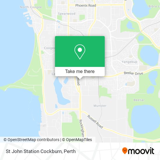 St John Station Cockburn map