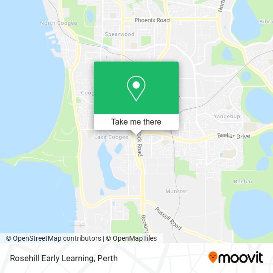 Rosehill Early Learning map