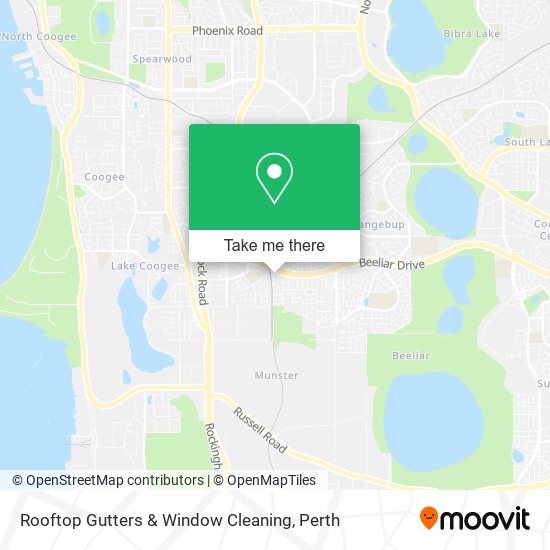 Rooftop Gutters & Window Cleaning map