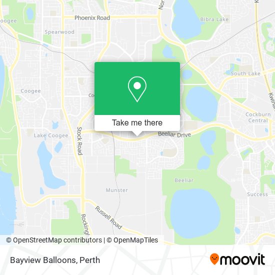 Bayview Balloons map