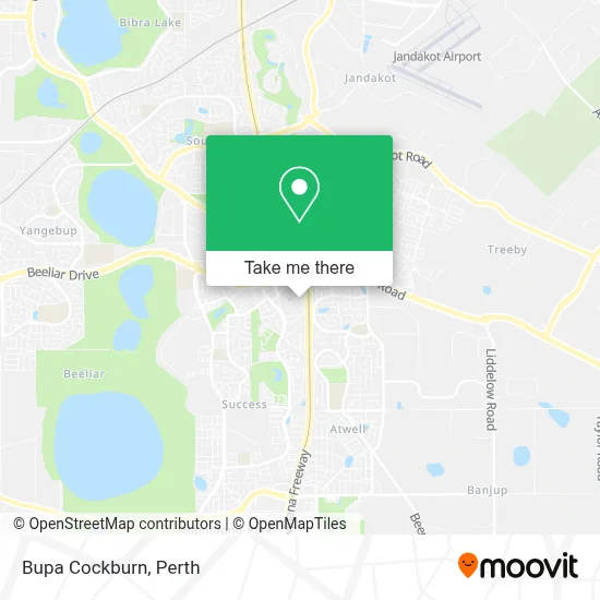 Mapa Bupa Cockburn