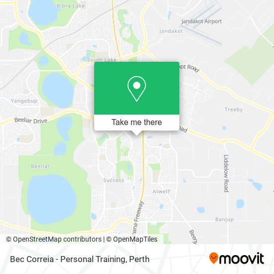 Bec Correia - Personal Training map