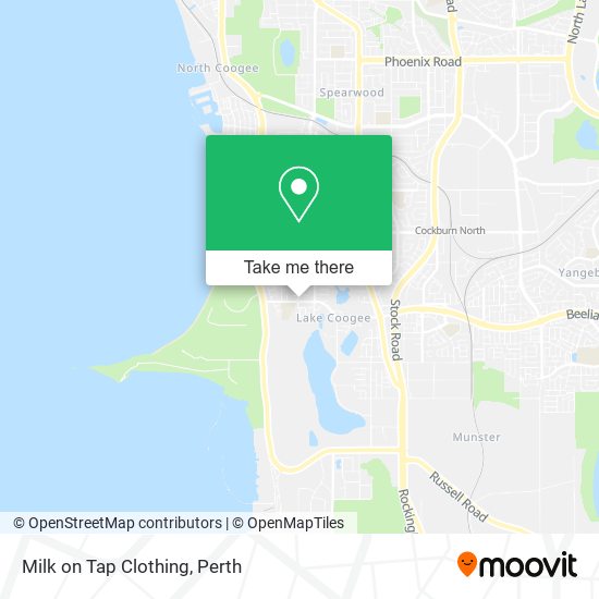 Milk on Tap Clothing map