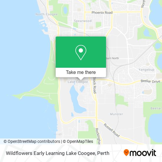 Wildflowers Early Learning Lake Coogee map