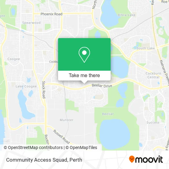 Community Access Squad map