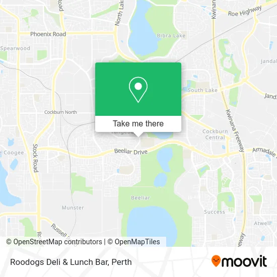 Roodogs Deli & Lunch Bar map