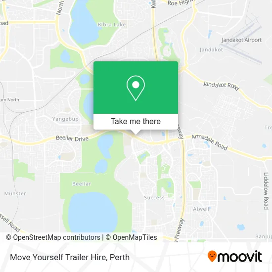 Mapa Move Yourself Trailer Hire