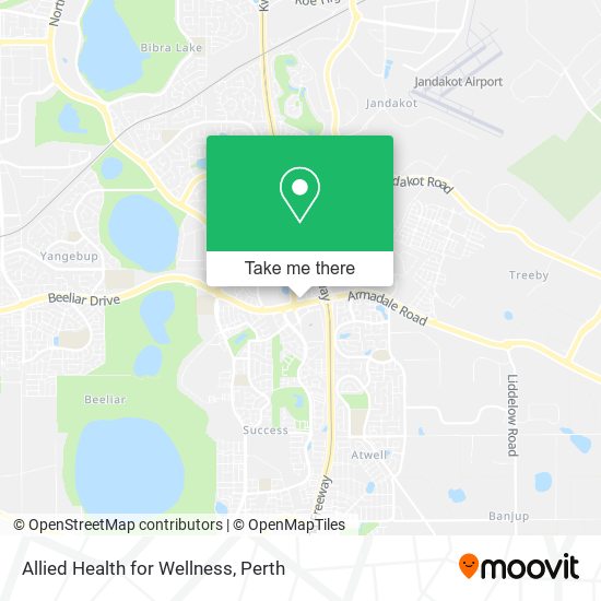 Allied Health for Wellness map