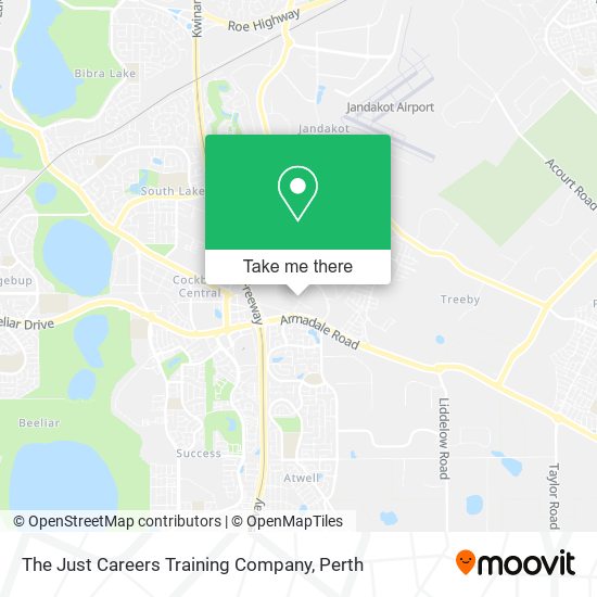The Just Careers Training Company map
