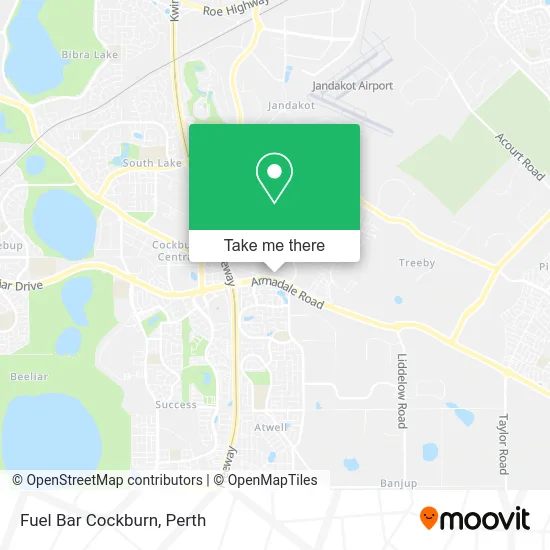 Mapa Fuel Bar Cockburn