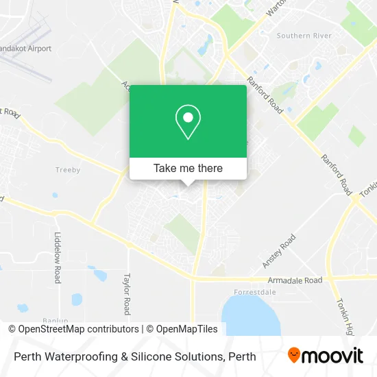 Mapa Perth Waterproofing & Silicone Solutions