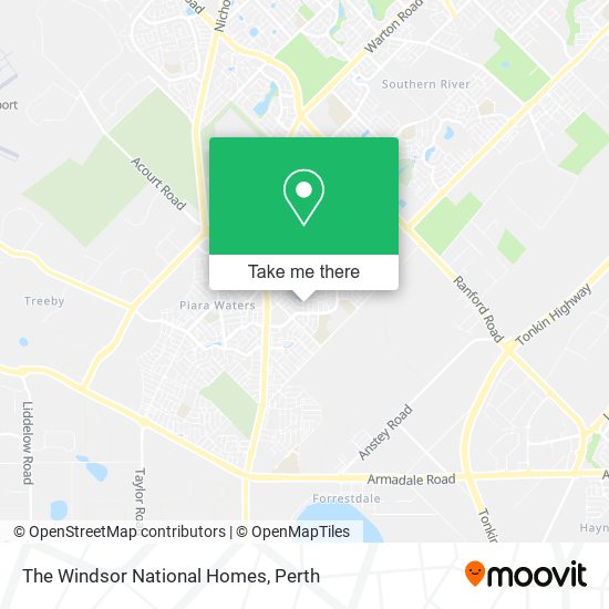 The Windsor National Homes map