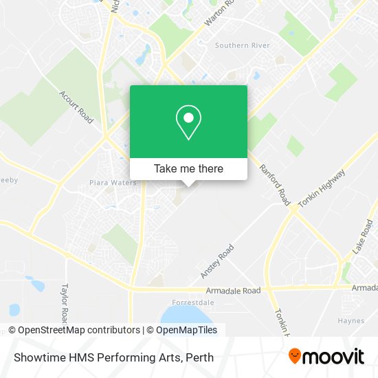 Showtime HMS Performing Arts map