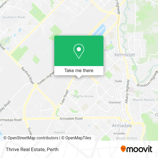Mapa Thrive Real Estate