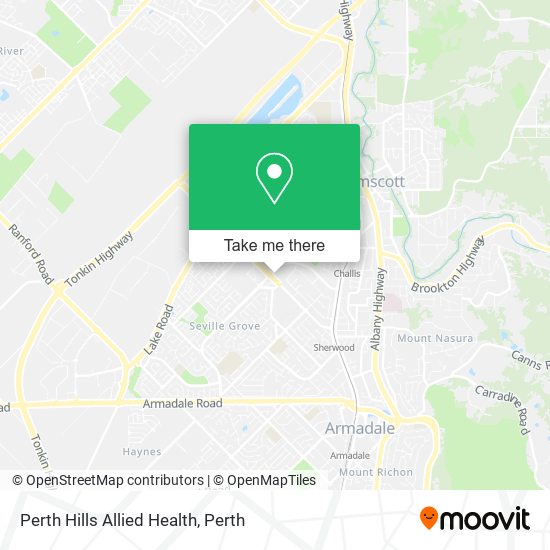 Perth Hills Allied Health map
