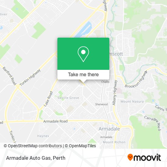 Mapa Armadale Auto Gas