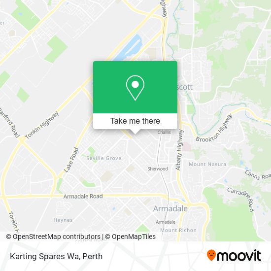 Mapa Karting Spares Wa