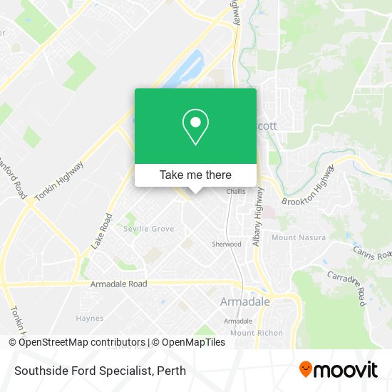 Mapa Southside Ford Specialist