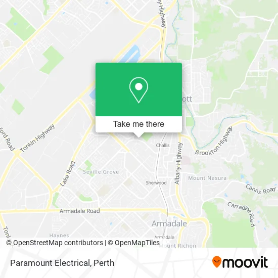 Paramount Electrical map