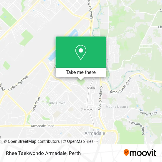 Mapa Rhee Taekwondo Armadale