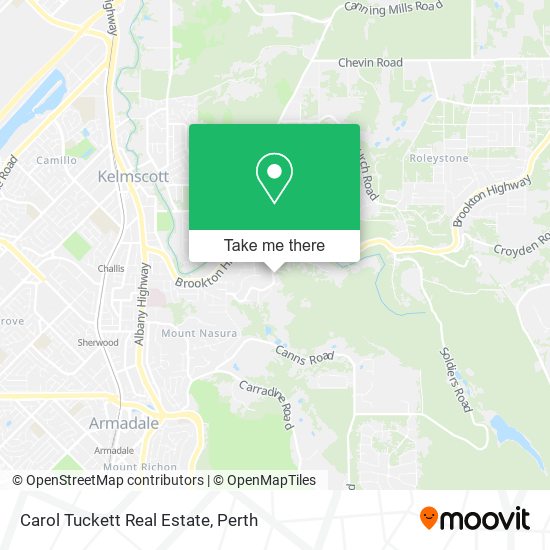 Carol Tuckett Real Estate map