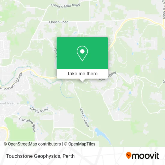 Mapa Touchstone Geophysics