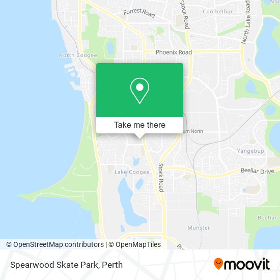 Spearwood Skate Park map