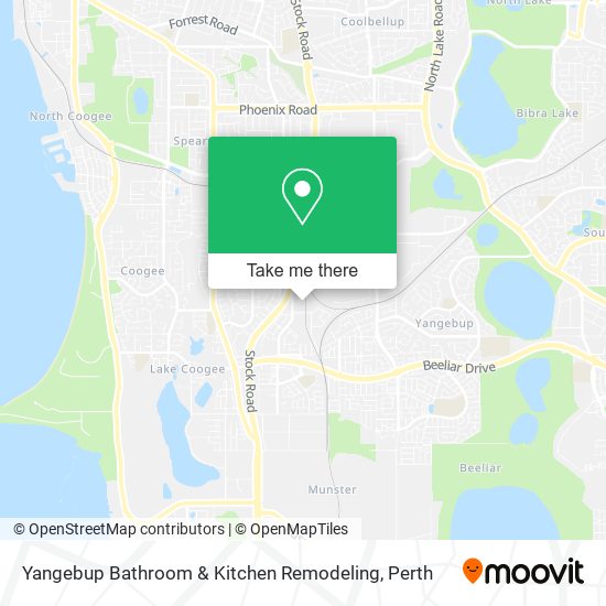 Yangebup Bathroom & Kitchen Remodeling map