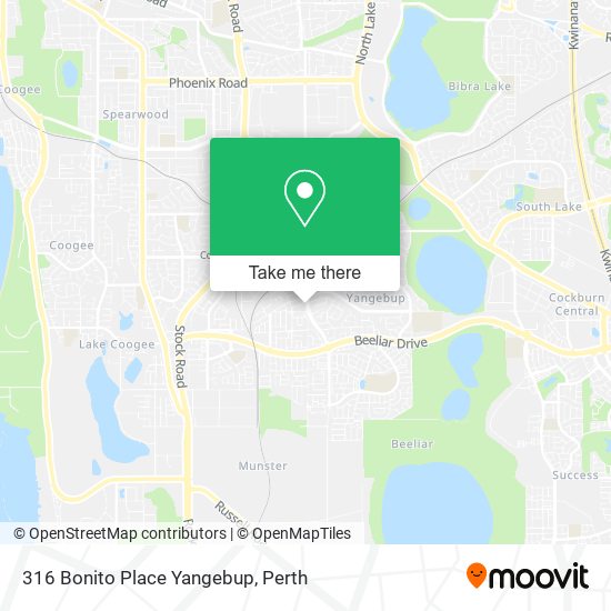 316 Bonito Place Yangebup map