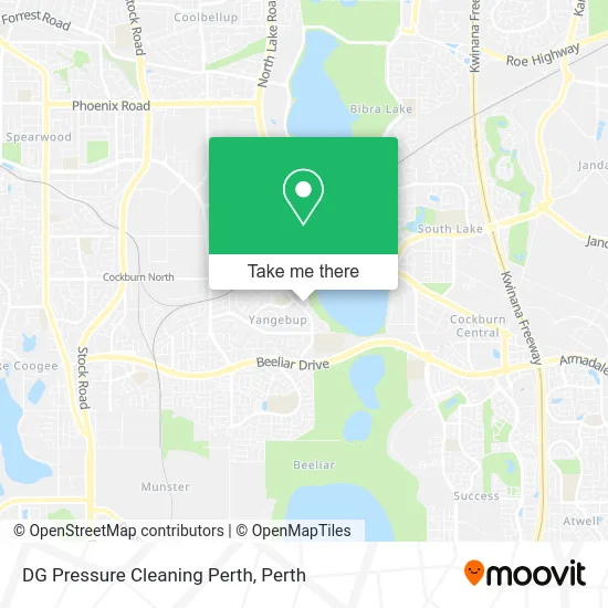 Mapa DG Pressure Cleaning Perth