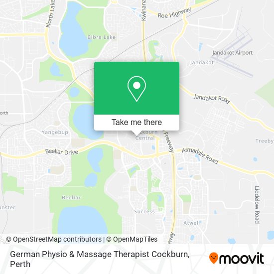 German Physio & Massage Therapist Cockburn map