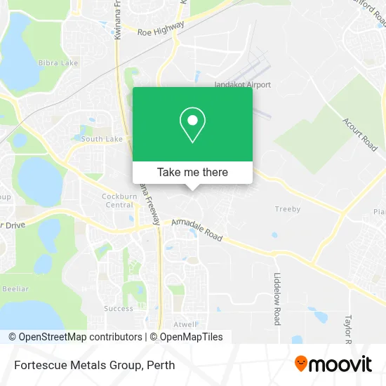 Mapa Fortescue Metals Group