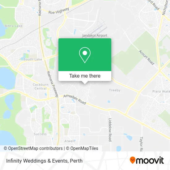 Mapa Infinity Weddings & Events