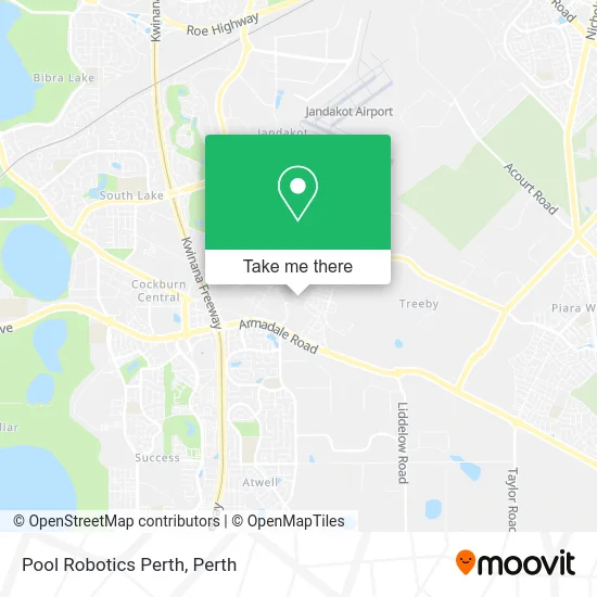Mapa Pool Robotics Perth
